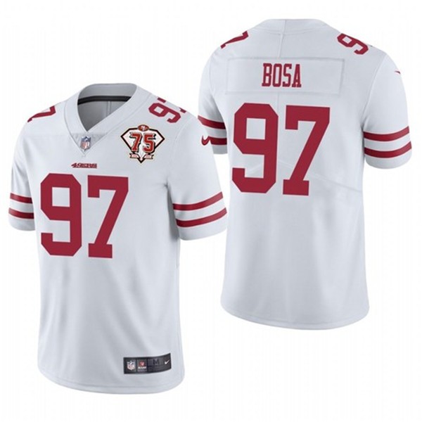 Nike 49ers 97 Nick Bosa White 75th Anniversary Vapor Untouchable Limited Jersey Dzhi,We sell and wholesale Nike 49ers 97 Nick Bosa White 75th Anniversary Vapor Untouchable Limited Jersey Dzhi on line form chian!